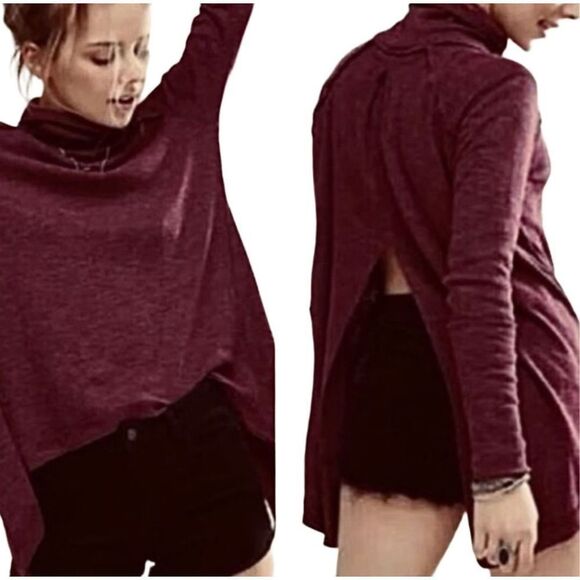 NWT Free People Juicy Long Sleeve Purple size small - Picture 1 of 3